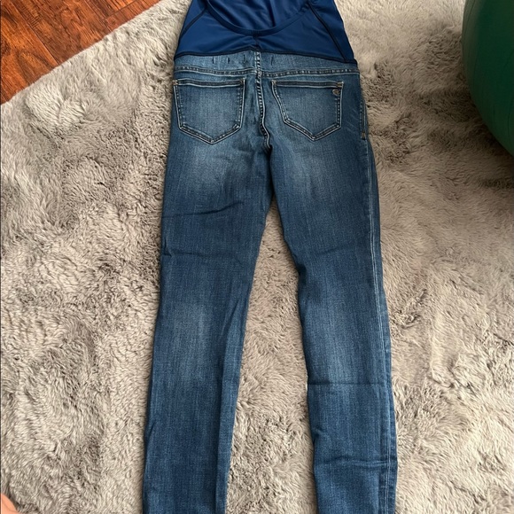 Madewell Maternity Over-The-Belly Skinny Jeans Danny Wash: TENCEL™ Denim Edition - Picture 3 of 4